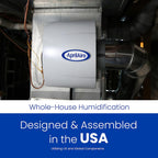 AprilAire 500 12-gal. Whole-House Small Bypass Evaporative Humidifier with Automatic Digital Control for up to 3,600 sq. ft. + AprilAire Model 5844 Humidifier Installation Kit