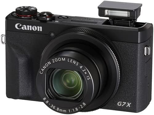 Canon PowerShot G7 X Mark III Digital Camera | 20.1MP 1-Inch Sensor  4.2X Optical Zoom  4K UHD Video  Wi-Fi & Bluetooth | Vlogging & Travel Camera with Bag and 64GB Card