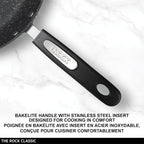 Starfrit The Rock 8PC Non-Stick Cookware set - Durable Forged Aluminum - Oven Safe - PFOA Free - Easy to Clean - Black