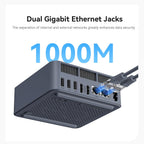 Beelink EQi12 Mini PC  Intel Core 1220P (up to 4.4GHz) 10C/12T  Mini Computer 16GB DDR4 3200MHz 500GB PCIe4.0 SSD  Dual HDMI Display 4K 60Hz/WiFi6/BT5.2/HTPC/NPU/AI/Built-in PSU