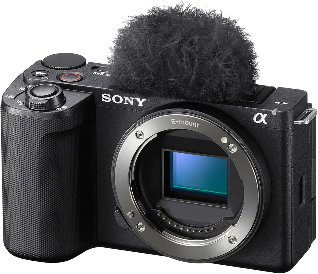 Sony Alpha ZVE10 II - APS-C Interchangeable Lens Mirrorless Content Creators' Camera - Black - Body Only