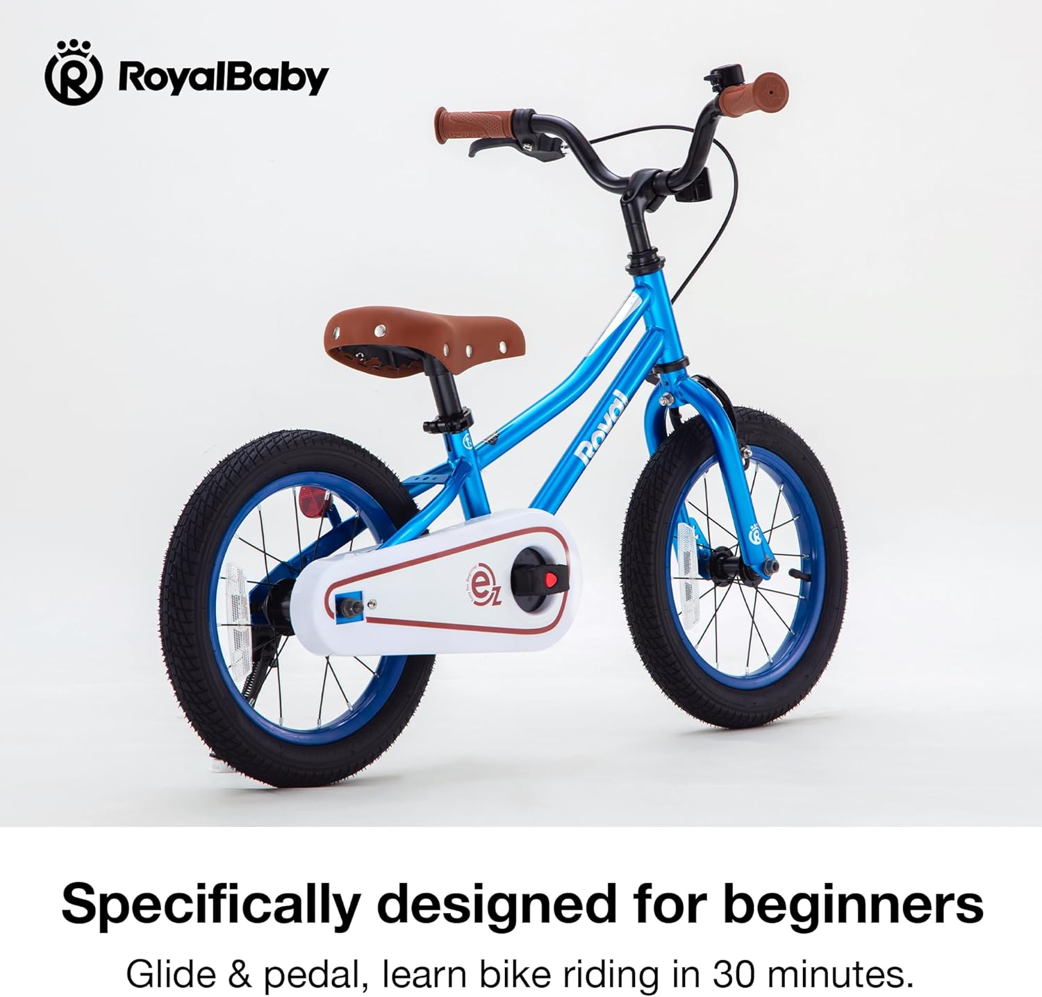 RoyalBaby Kids Bike, Terra EZ Balance to Pedal Convertable Bicycle, 14 16 18 Inch Easy Learn Balancing to Biking Boys Girls Ages 3-9 Years Beginners