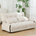 MAXYOYO Adjustable Floor Sofa Couch, Multi-Functional Bean Bag Bed, Loveseat Floor Couch Foldable Lazy Sofa Sleeper Bed for Reading Living Room, Beige