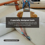Shark StainStriker Portable Carpet & Upholstery Cleaner with On-Board Self-Cleaning, Spot, Stain, & Odor Eliminator, Includes 2 Cleaning Tools, 2 Cleaning Solutions, Charcoal, PX221BRN