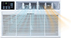 Whirlpool 12,000 BTU 230V Through-the-Wall Air Conditioner with Supplemental Heat, Dehumidifier and Remote, Wall AC Unit for Apartment, Living Room and Medium Rooms up to 550 Square Feet in White