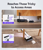NARWAL S30 Wet Dry Vacuum Cleaner with 20000Pa Suction, 176°F Self-Cleaning, Heated Drying, Disposable Waste Bag, Tangle-Free, Cordless Vacuum Mop for Hard Floors & Edge Cleaning, Easy to Use
