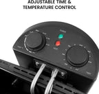 Kenmore Electric Deep Fryer - Grease & Odor Filtration, Simple Temperature Control, Eléctrica Freidoras For Home Use, 3 Baskets For Frying French Fries, Chicken Wing, 4 Liter Capacity Stainless Steel
