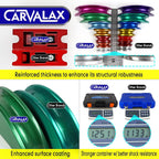 CARVALAX Pipe Tube Bender Set, for 1/4” to 7/8” O.D, 90° Ratcheting Tubing Bender Kit with Reverse Bending Adapters and 7 Multi-Color Aluminum Heads, for HVAC Air Condition Heating Repair