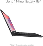 asus ASUS Chromebook CX1, 15.6/'' Full HD NanoEdge Display, Intel Celeron N3350 Processor, 64GB eMMC Storage, 4GB RAM, Spill-Resistant Keyboard, Chrome OS, Mineral Gray, CX1500CNA-WS44F (Renewed)
