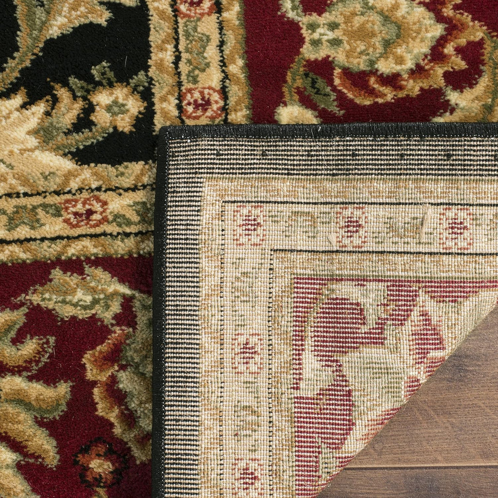 SAFAVIEH Lyndhurst Collection Area Rug - 9' x 12', Black & Red, Traditional Oriental Design, Non-Shedding & Easy Care, Ideal for High Traffic Areas in Living Room, Bedroom (LNH212G)