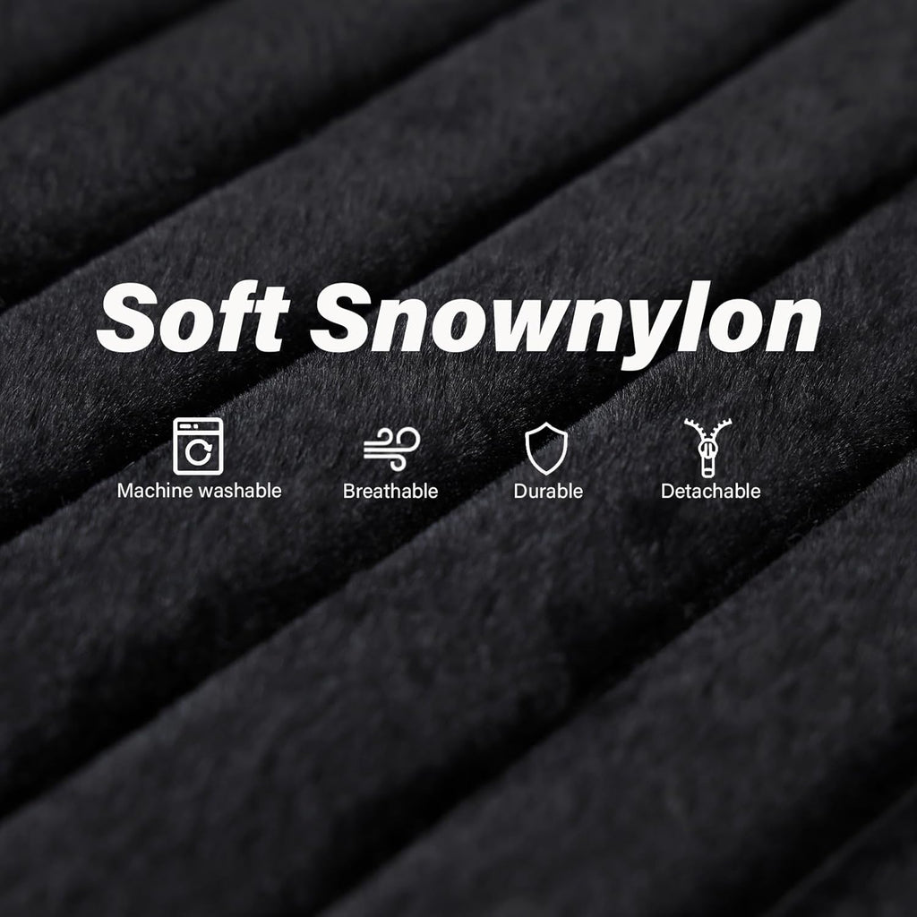 Tiita Folding Sofa Bed Twin Size, Convertible Sleeper Chair Mattress with Pillow, Thick Corduroy Floor Mattress Couch Bed with Side Pocket, Guest Room, Dorm, Apartment, Balck