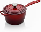 Le Creuset Enameled Cast Iron Signature Saucepan, 2.25 qt., Cerise