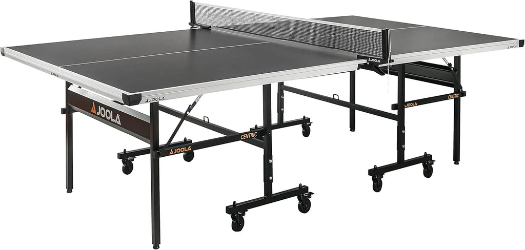Inside Professional MDF Indoor Ping Pong Table with Quick Clamp Table Tennis Net and Post Set - 10 Minute Easy Assembly - Tournament Quality - Foldable with Single Player Playback Mode