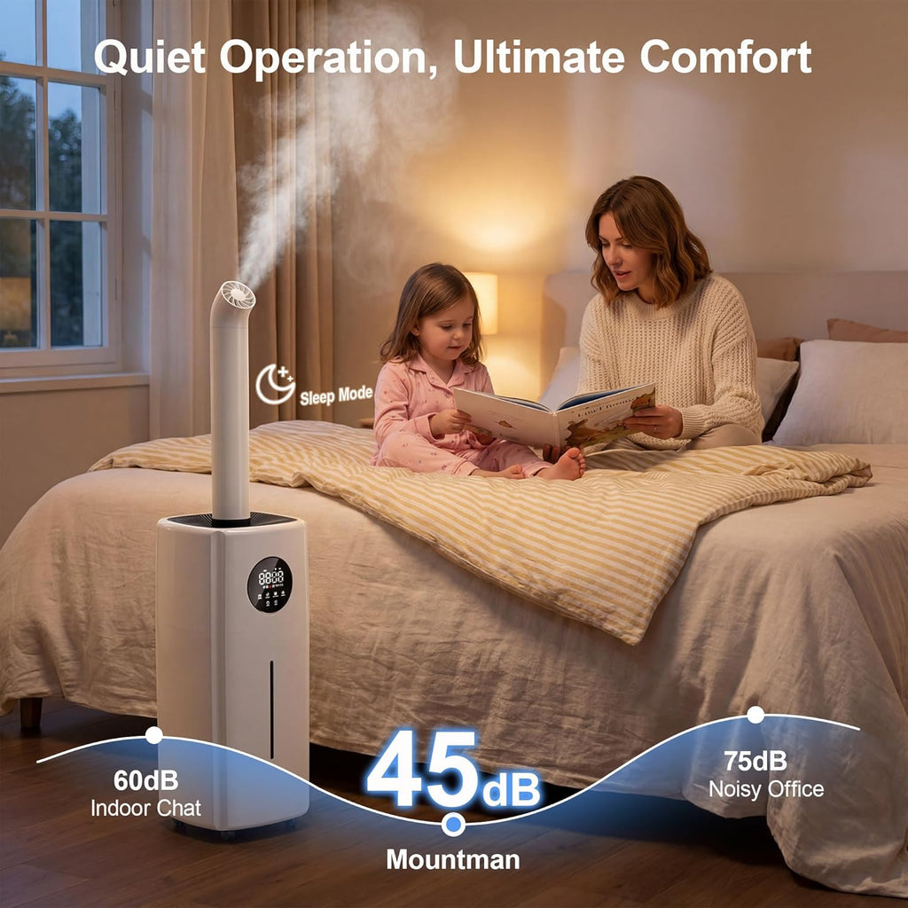 21L/5.5Gal Humidifiers for Bedroom,Humidifier Large Room with 2000ml/h High Output,Top Fill,24H Runtime, Cover up to 3000ft²,Remote Control Whole House Cool Mist Humidifier for Home,Office,Plants