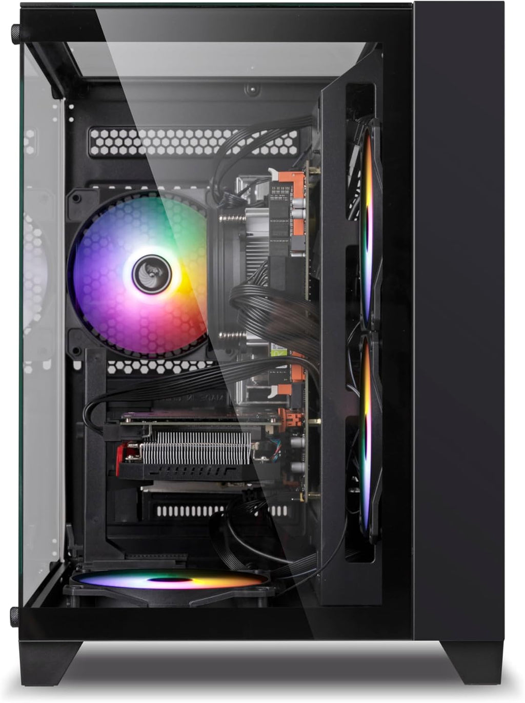 Prebuilt Gaming PC Desktop Computer Intel Core i5 Desktop Operating at A Frequency of 3.2-3.6 GHz RX550 Graphics Card with 4GB GDDR5 Video Memory 16GB RAM  512GB NVME SSD WiFi5 RGB Fan x4 Windows 11