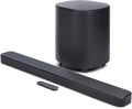 JBL Bar 500MK2-5.1 Channel soundbar System with Dolby Atmos  MultiBeam 3.0 & PureVoice 2.0  750W with 10" Sub  Easy Sound Calibration  and Works with Voice Assistant-Enabled Speakers (Black)