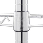 Trinity Basics 4-Tier Adjustable Wire Shelving with Wheels for Kitchen Organization, Garage Storage, Laundry Room, NSF Certified, 600 to 1800 Pound Capacity, 60” by 24” by 54”, EcoStorage Chrome