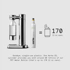 aarke - Carbonator III Premium Carbonator-Sparkling & Seltzer Water Maker-Soda Maker with PET Bottle (Stainless Steel)