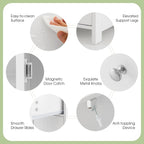 Giantex Floor Bathroom Storage Cabinet - Freestanding Cabinet with Drawer, Door, Adjustable Shelf, Anti-Tipping Device, Storage Organizer for Sofa Side, Bathroom, Living Room, Bedroom, White (White)
