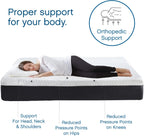 Cool Gel 12 Inch King Mattress Memory Foam Medium Firm, King Size Memory Foam Mattress Cooling, Made in the USA, 12" Depth with Pressure Relief, CertiPUR-US Certified No Fiberglass, CoolGel Bed