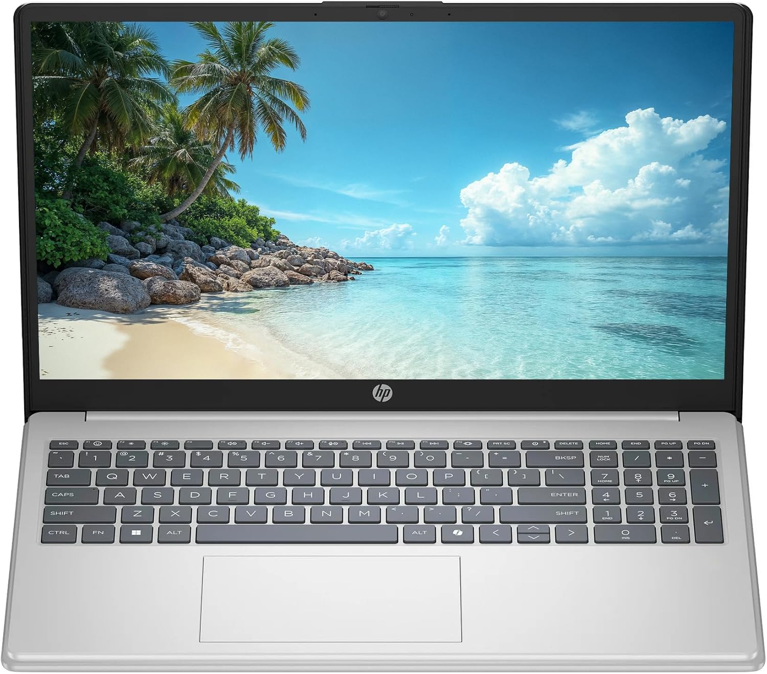 HP 15.6" FHD Touchscreen Business Laptop Computer  Intel 10-Core i5 Processor  16GB RAM 512GB Storage (256GB SSD+256GB Docking Set)  Windows 11  Numeric Keypad  NLY Earphones  Natural Silver