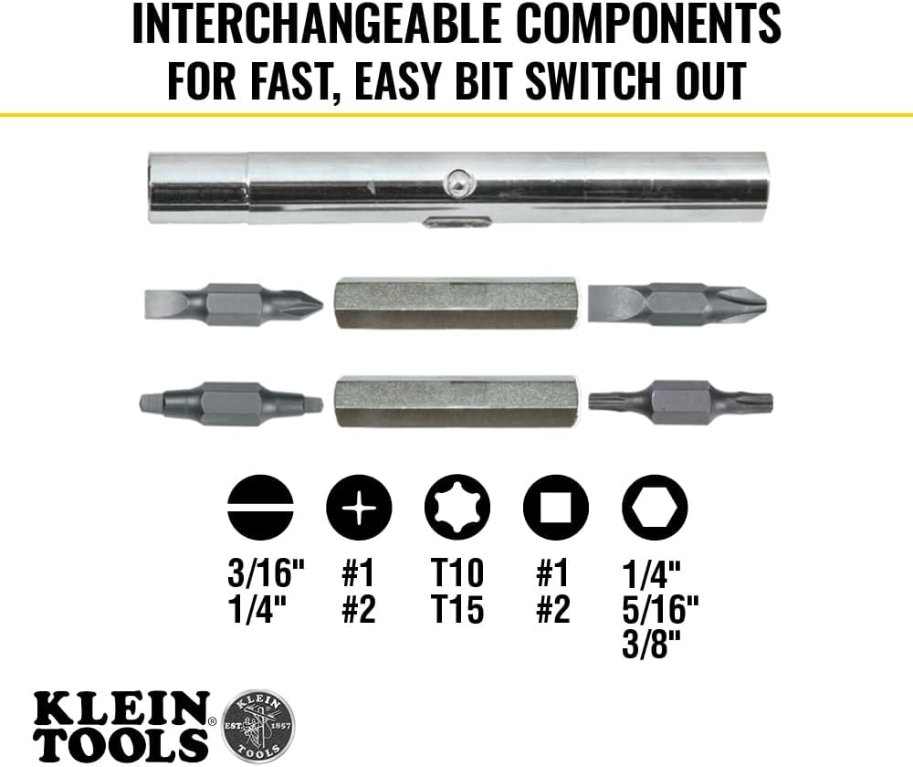Klein Tools 80152 Electrician's Tool Set, Made in USA, with Pliers, Magnetic Screwdriver, NCVT, Wire Stripper and Tradesman Pro Tool Pouch, 5-Piece