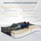 14 Inch Firm King Size Mattress in a Box, Copper Memory Foam King Mattress with Graphene Cooling Cover, Firm King Size Bed for Back Pain Relief, CertiPUR-US Certified, Foam Made in USA