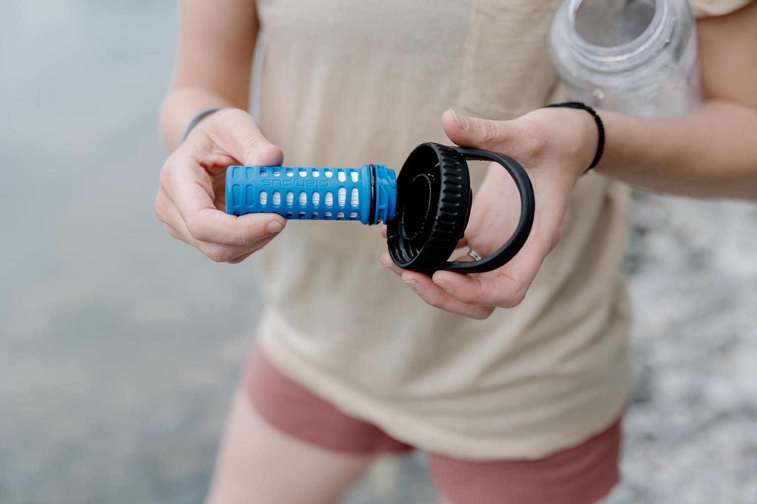 Platypus DayCap Water Bottle Filter Cap for Wide Mouth HydroFlask, Nalgene, and Yeti Water Bottles