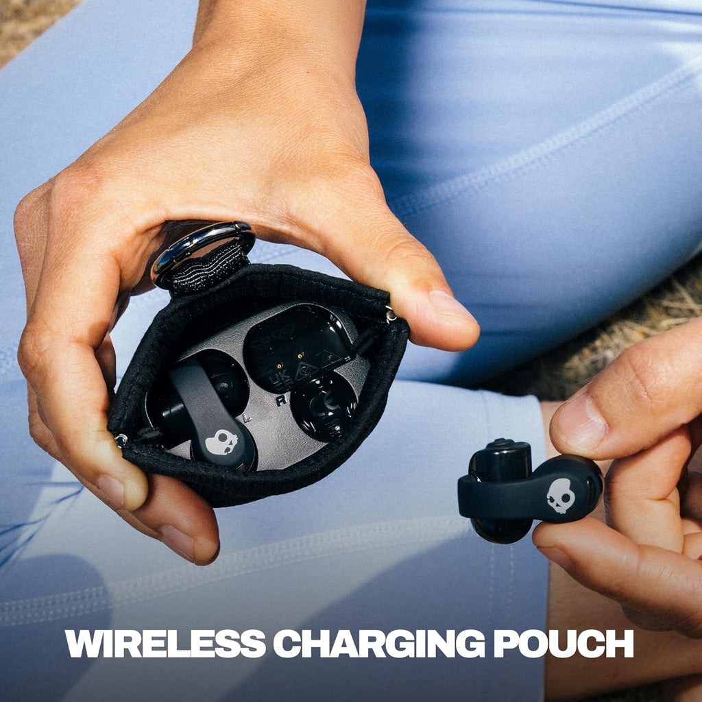 Skullcandy Push 720 Open Wireless Open Ear Bluetooth Earbuds  Headphones  Waterproof  Clip-On Lightweight Design  30 Hours Battery  Wireless Charging Pouch  Microphone for iPhone Android - True Black