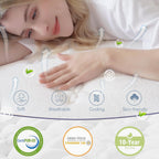 Queen Mattress 12 Inch, Gel Memory Foam Hybrid Mattresses with Luxury 10 Layers, Medium Firm Queen Bed Mattress in a Box with Pressure Relief and Support, CertiPUR-US Foam & 365-Night Trial