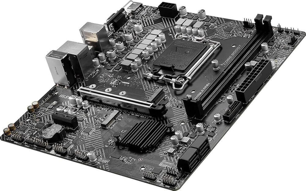 MSI PRO H610M-G DDR4 Motherboard (12th/13th/14th Gen Intel Core, LGA 1700 Socket, DDR4, PCIe 4, SATA 6Gb/s, 1Gbps LAN, M.2 Slots, USB 3.2, mATX)