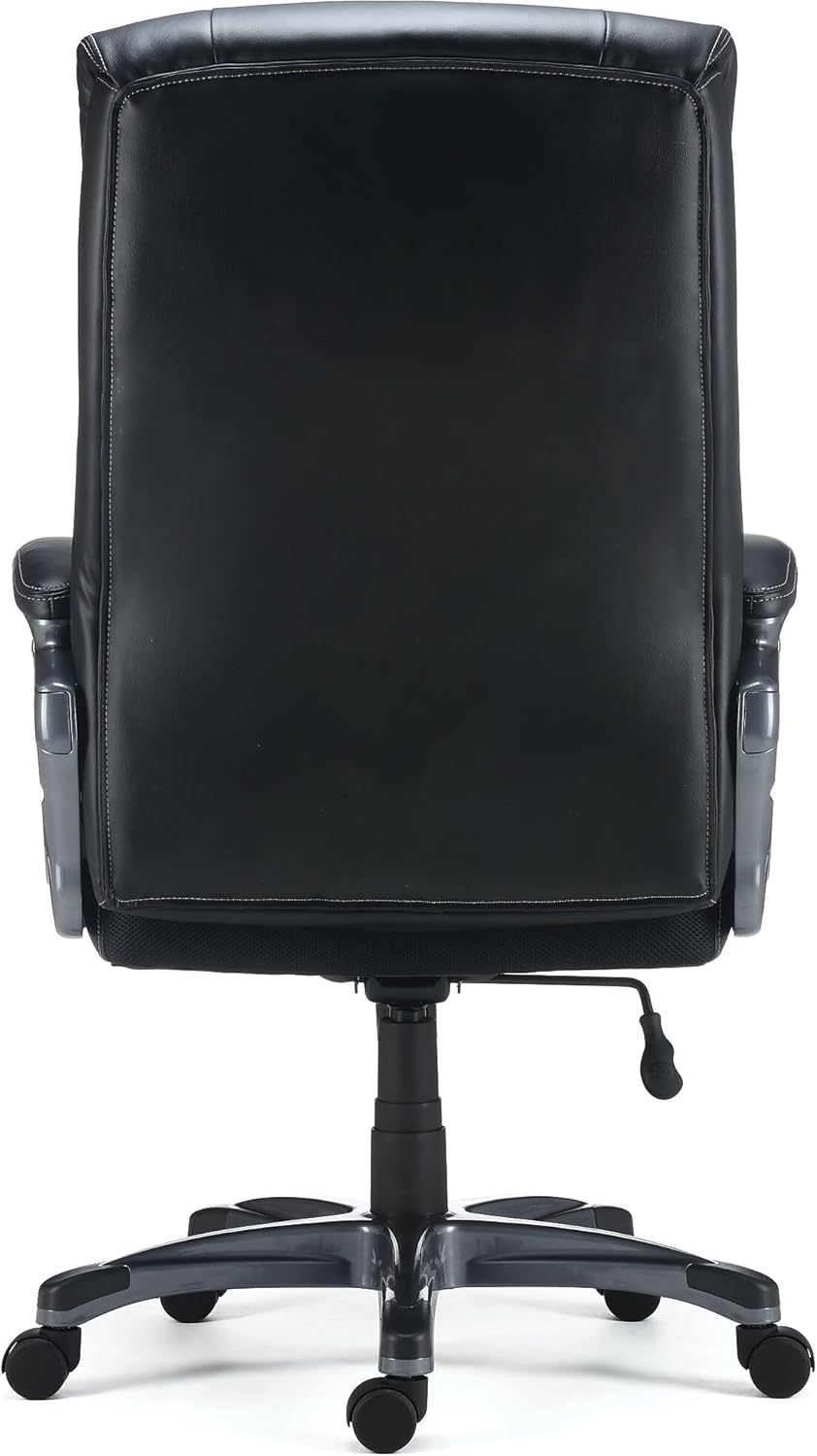 Staples Lockland Ergonomic Leather Managers Big & Tall Chair, 400 lb. Capacity, Black, 2/Pack