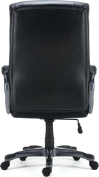 Staples Lockland Ergonomic Leather Managers Big & Tall Chair, 400 lb. Capacity, Black, 2/Pack