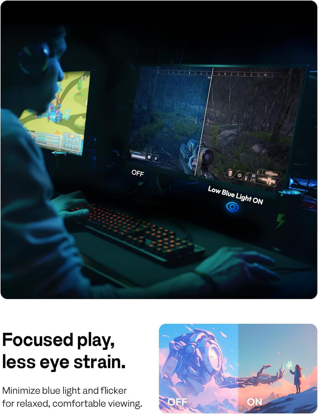 Pixio PXC278 Wave White 27 inch 180Hz Refresh Rate QHD 1440p Resolution 1650R Curved Fast VA Panel 1ms GTG Response Time Adaptive Sync HDR Curved Gaming Monitor