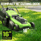 Steelite 16-Inch 1800W Corded Electric Lawn Mower, Powerful Rotary Mower for Medium Lawns, with Grass Collection Bag & Height Adjustment