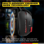 Skullcandy Crusher PLYR 720 Wireless Gaming Headset  Ultimate Immersion and Comfort  THX Spatial Audio  Multi-Sensory Bass and Platform- Digi-Black  Removable Mic  PC  PlayStation  Nintendo