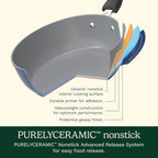 Cuisinart Preferred Pan 4-Pc Set - Sienna Sky (4.5 Qt. Multi-Purpose Pan w/Cover, Steamer, Slotted Turner)