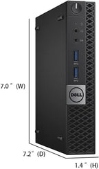 Dell Optiplex 3040 Micro Mini Desktop Computer PC, 6th Gen Core 3.20 GHz, 8GB RAM, 256GB SSD, WiFi, Bluetooth, Keyboard & Mouse, Windows 11 Pro (Renewed)