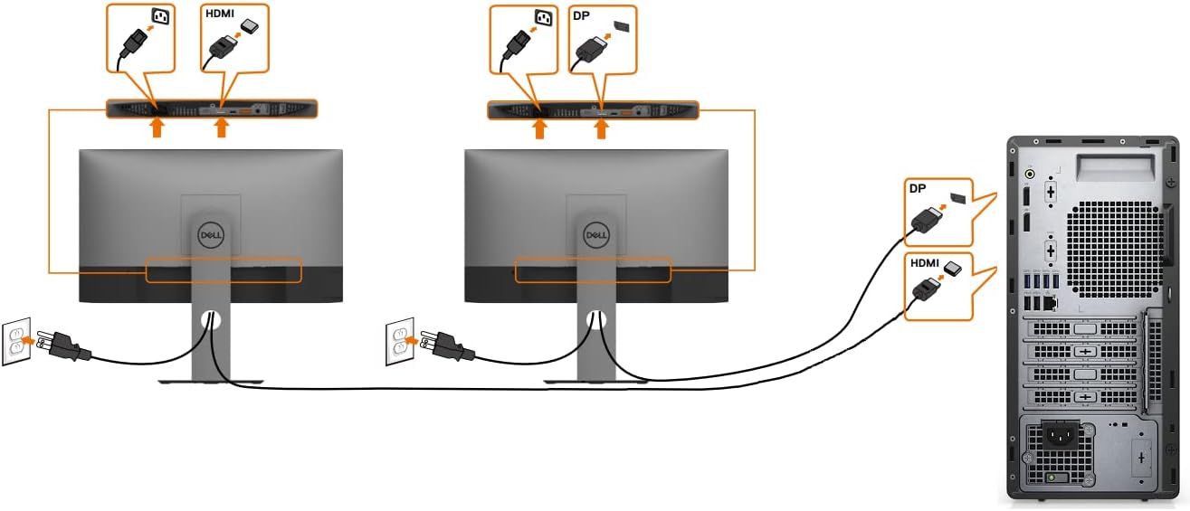 Dell P2425H 24" Full HD IPS Monitor – 1080p  16:9  DisplayPort & USB 3.0 Cables – Latest Model – Boomph's Comprehensive Ultimate Performance Cloth Solution for Your Workspace