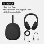 Sony WH-1000XM6 The Best Noise Canceling Wireless Headphones  HD NC Processor QN3  12 Microphones  Adaptive NC Optimizer  Mastered by Engineers  Studio-Quality  30-Hour Battery  Black