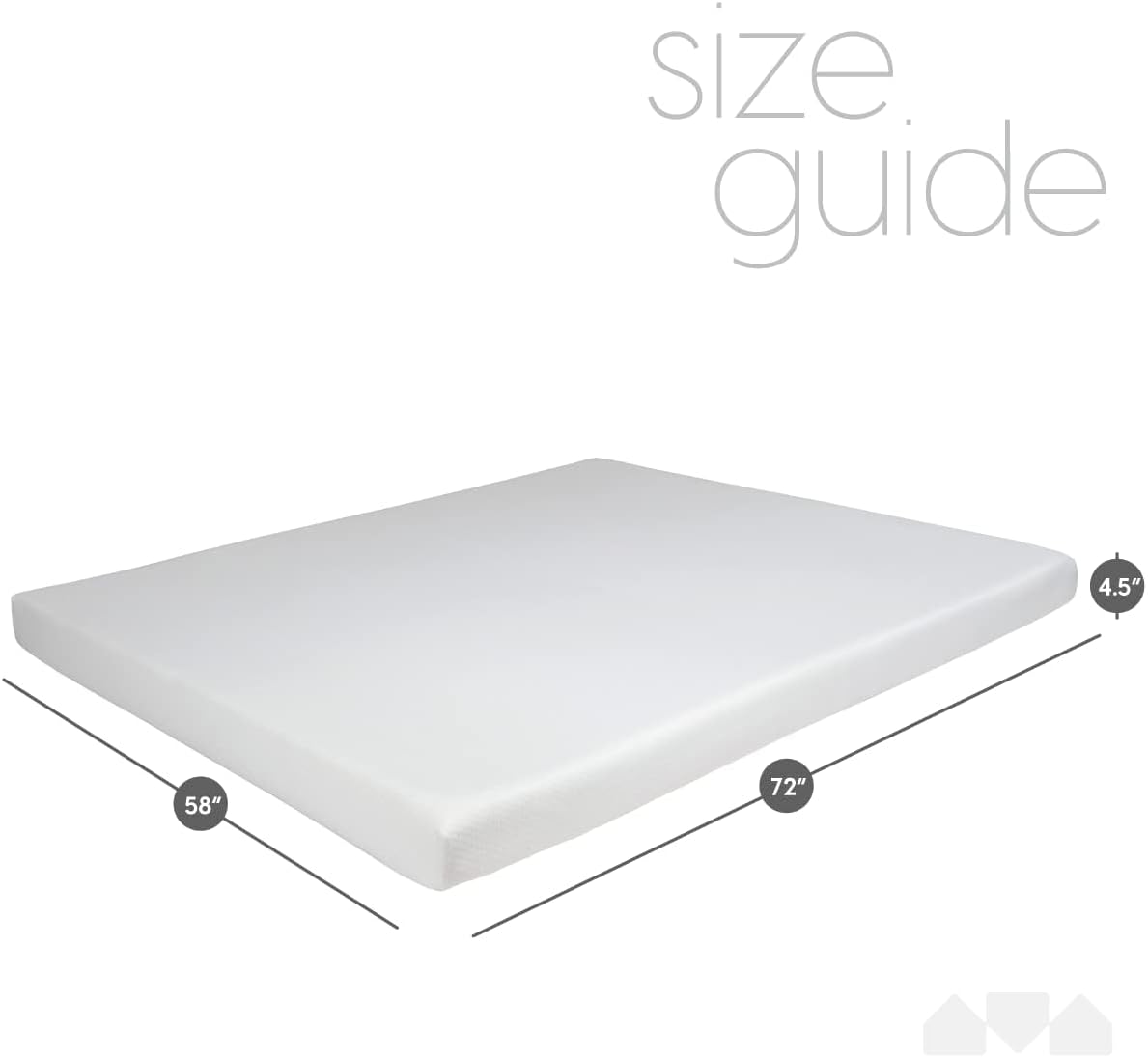 Milliard 4.5-Inch Memory Foam Sofa Bed Mattress Replacement, Queen Size, Pull Out Sofa Bed Queen Size, Sleeper Mattress & Couch Beds, Premium Comfort - Couch, Pullout Sofabed, Cama Not Included