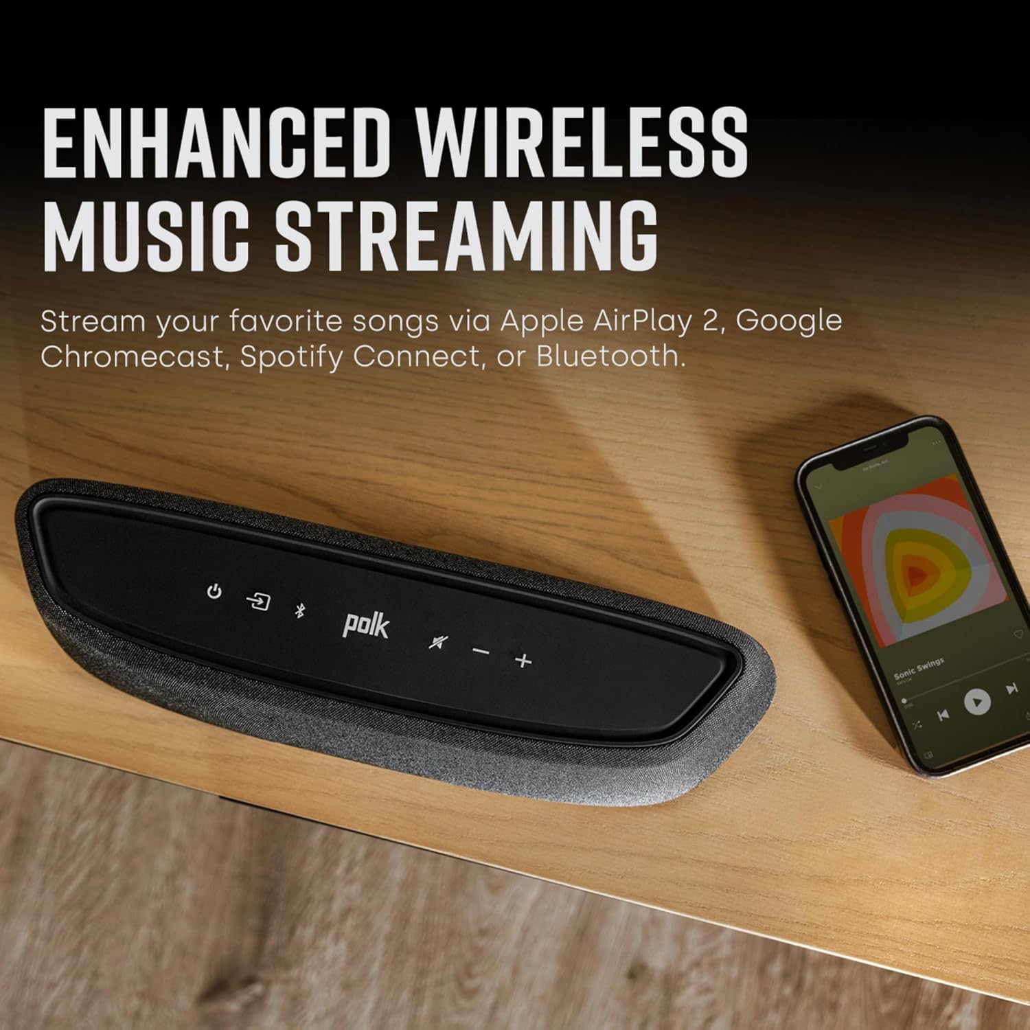 Polk Audio MagniFi Mini AX Sound Bar for TV with Wireless Subwoofer  Dolby Atmos and DTS:X Certified  Polk's patented VoiceAdjust & SDA technologies  Ultra-Compact Design  Easy Setup  Black