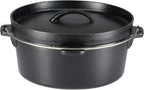 Amazon Basics Pre-Seasoned Cast Iron 5-Piece Cookware Set, Oven Safe, Cooks Evenly, 14.17 x 12.2 x 10.63 in, Black