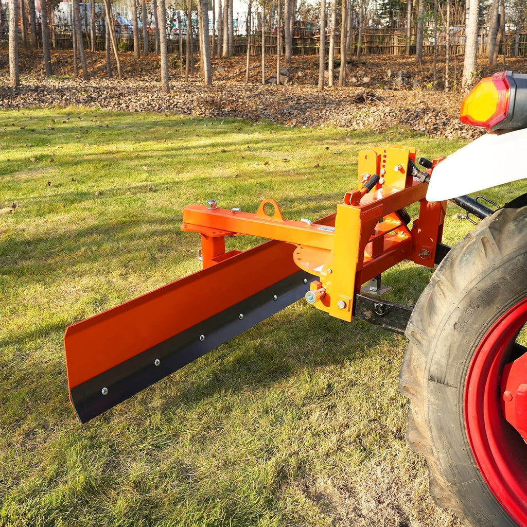 84" 6-Way Adjustable Tractor Rear Blade 3-Point Hitch Attachment - 25.6" Offset & ±45° Angle Cat.1  20-45HP  RB84S