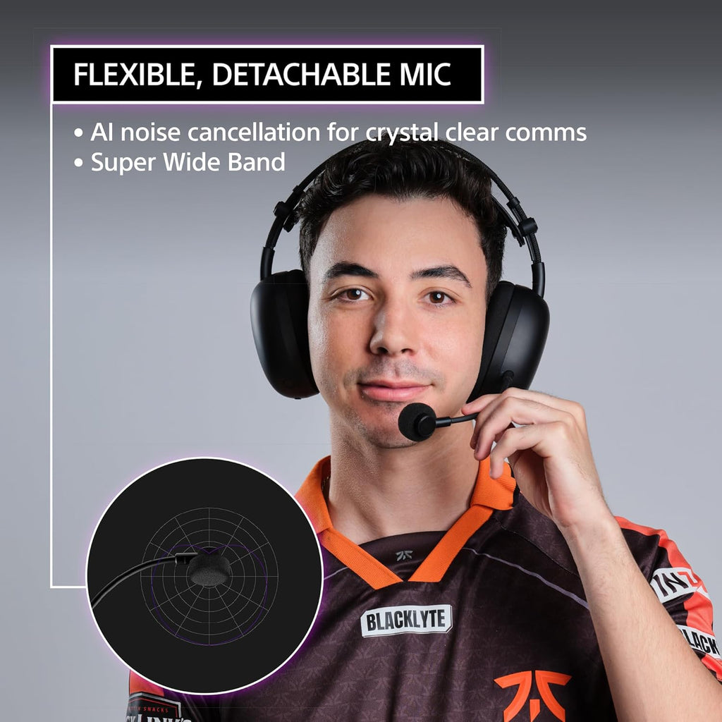 Sony INZONE H9 II Wireless Noise Canceling Gaming Headset  WH-1000XM6 Drivers  Lightweight  Detachable Cardoid AI Mic  2.4GHz and Bluetooth  Soft Case  for PC  PS5  Switch  and Mobile  White