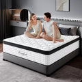 Full Size Mattress - 12 Inch Memory Foam Mattress in a Box, Breathable Fabric, Pocket Springs Hybrid Mattress for Motion Isolation Pressure Relief, CertiPUR-US, Medium Firm Full Mattresses