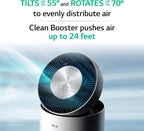 LG PuriCare 360-Degree Single Air Purifier with Clean Booster, ThinQ Wi-Fi and Voice Control (AS330DWR0), 310 sq. ft, White