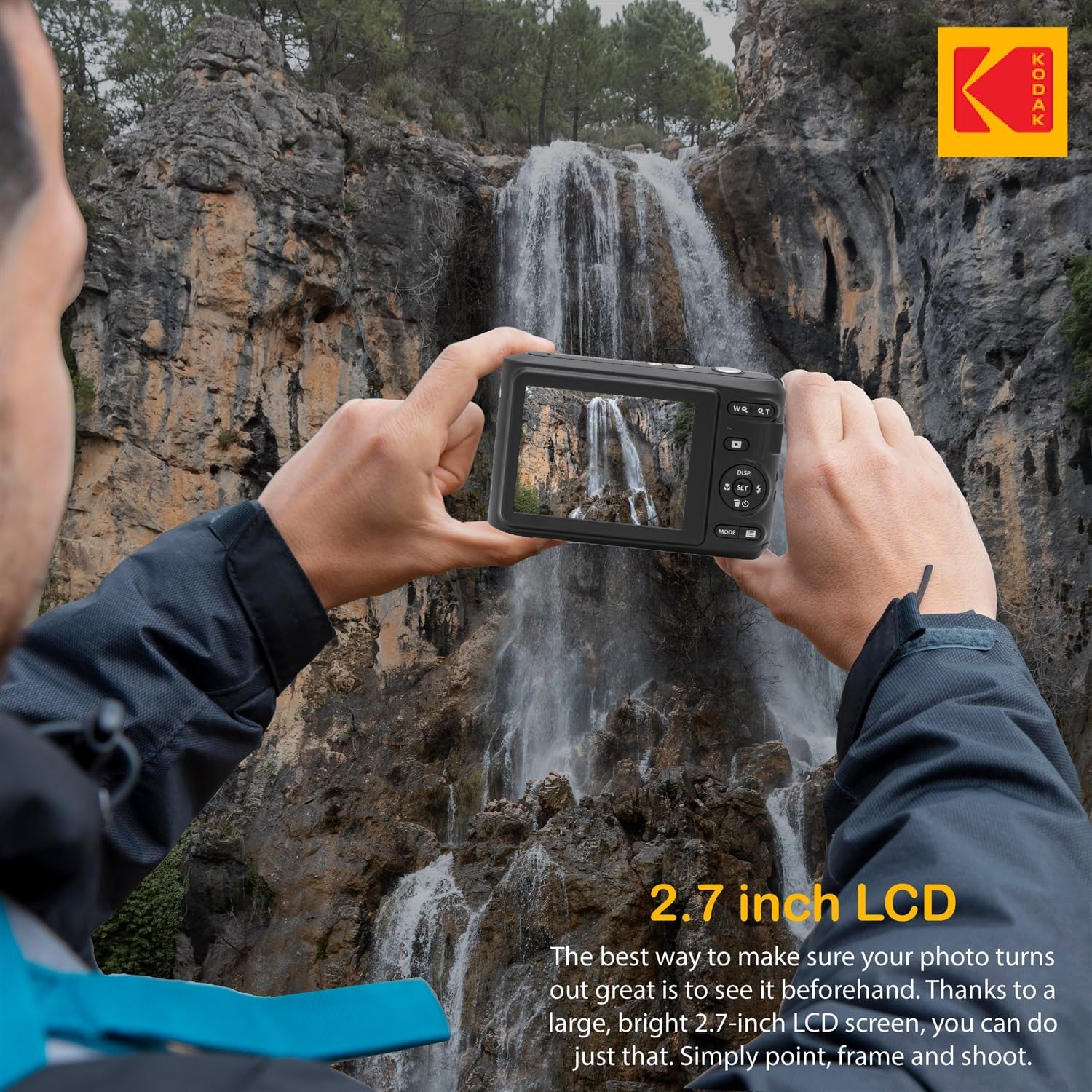 Kodak PIXPRO FZ45 Digital Camera (Black)  Point & Shoot Camera Case  Sandisk 128GB SDXC Memory Card