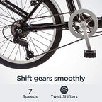 Schwinn Loop Adult Folding Bike for Men and Women, 20-inch Wheels, 7-Speed Drivetrain