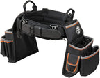 Klein Tools 55428 Tradesman Pro Electrician's Padded Tool Belt and Tool Pouch Combo for Long-wear Comfort and Durability Size Large